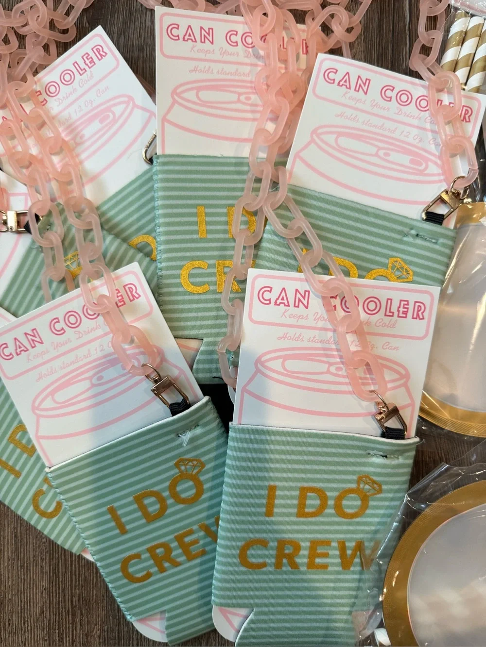Bachelorette Party Pack - Can Coozies & Reusable Drink Pouches